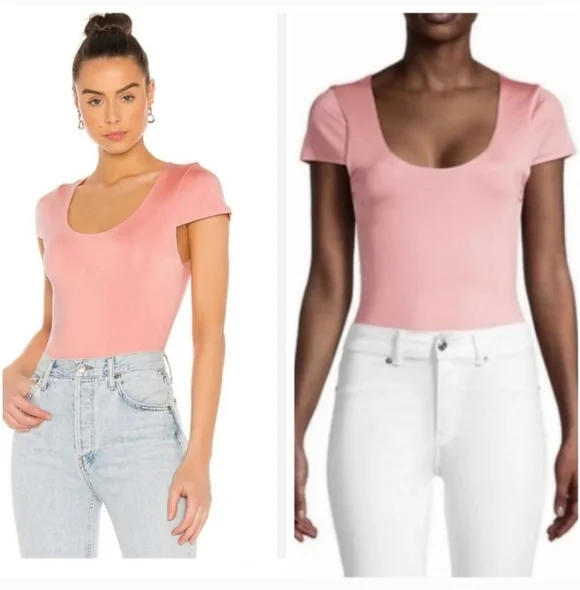 Alice + Olivia Jenara Cap Sleeve Bodysuit Size Small NWT - Picture 2 of 13